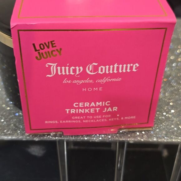 Juicy Couture Home Crown Signature Logo Ceramic Trinket Jar - Picture 6 of 6